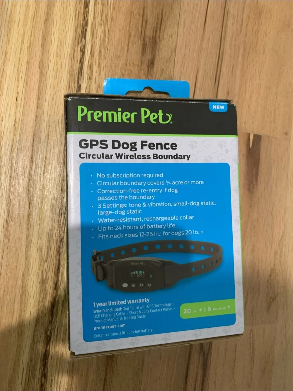 Premier Pet GPS Dog Fence -Dog Collar 20lb +